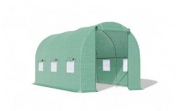 FREE DELIVERY - BRAND NEW POLYTUNNEL GREENHOUSE WITH SPRINKLER SYSTEM, WIDE DOOR, 4 X 3(M)