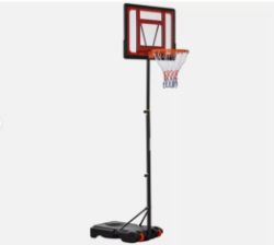 FREE DELIVERY - BRAND NEW 160-210CM ADJUSTABLE HEIGHT STURDY HOOP W/ WHEELS BASE