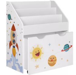 FREE DELIVERY - BRAND NEW TOY ORGANISER CHILDREN’S BOOKSHELF 3SHELVES REMOVABLE STORAGE BOX