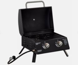 FREE DELIVERY - BRAND NEW PORTABLE TABLETOP GAS BBQ GRILL BARBECUE W/ 2 BURNER LID THERMOMETER