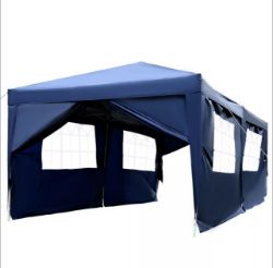 FREE DELIVERY - BRAND NEW 3M X 6M POP UP GAZEBO PARTY TENT CANOPY MARQUEE WITH STORAGE BAG BLUE