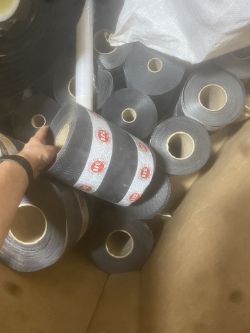 PALLET OF BUILDING MATERIALS DPC MEMBRANES PIPES
