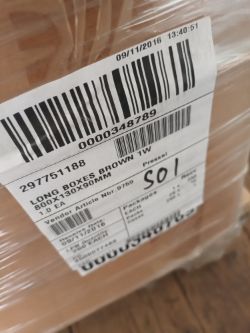 150 X CARDBOARD PACKAGING 800X130X90MM