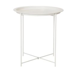 100 X BRAND NEW WHITE TRAY TABLES (1 PALLET)