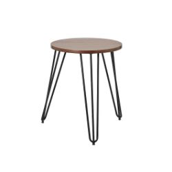 30 X BRAND NEW ZORRAS MATT WALNUT EFFECT SIDE TABLE (H)50CM (W)48.3CM (D)48.3CM (1 PALLET)