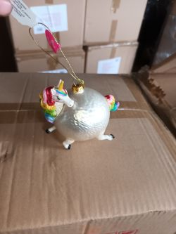 288 INDIVIDUAL PIECES OF GLASS ROUND BODY UNICORN BORBLE
