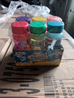 3888 X 4OZ BUBBLE SOLUTIONS WITH WANDS (648 PACKS OF 6 )