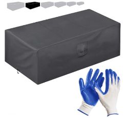 10X SMARTPEAS OUTDOOR FURNITURES COVER - GREY - 242 * 162 * 100 CM - WATERPROOF COVER RRP £40 EACH