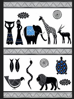 375 X WALL DECO TATTOO- AFRICA