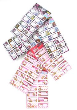 576 X MONSTER HIGH & HELLO KITTY BOOK STICKERS- CLIP STRIP