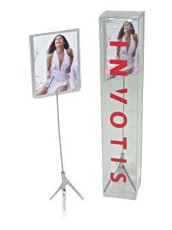 400 X INVOTIS TRIPOD STAND 24CM PHOTO HOLDER
