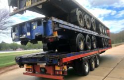 STACK OF 5 X 13.6 METRE FLAT TRAILORS WITH BPW AXL