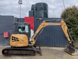 CASE CX50B ZTS MINI EXCAVATOR / DIGGER +Q/H ZERO-TAIL SWING