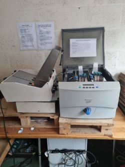 PITNEY BOWES DA 950 ADDRESS RIGHT HIGH SPEED 6 HEAD ENVELOPE PRINTER AND FEEDER
