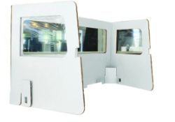 170 X PACPLAN SNEEZE SCREEN 3-WAY DESK SHIELD HEAVY DUTY RRP £4,806.75