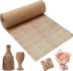 199 ROLLS OF 250 METER KRAFT MESH PAPER ROLLS, 500MM 80GSM, BROWN RRP £6,093.11