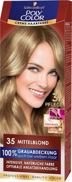 275 X NEW SCHWARZKOPF - POLY COLOR TINT 35 MEDIUM BLONDE