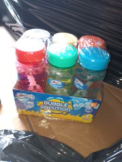 3744 X BUBBLE SOLUTION WITH WAND 4OZ - (624 PACKS OF 6)