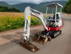 2021 TAKEUCHI TB216 1.7 TONNE EXCAVATOR DIGGER - 1,098 HOURS