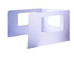 420 X PACPLAN SNEEZE 3 WAY DESK SCREEN 1150 X 900 X 600MMCLEAR APET WINDOW RRP £6,147.96