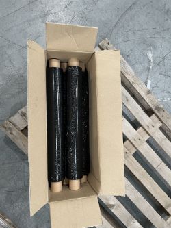 420 ROLLS X STRETCH FILM CAST 500MM X 200MTR HP17MU BLACK 38MM EXTENDED CORE - RRP £1,758.12