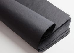 153 BUNDLES X FANFOLD TISSUE PAPER 18GSM 33CM X 500CM, 2 PLY, BLACK - £1,256.34