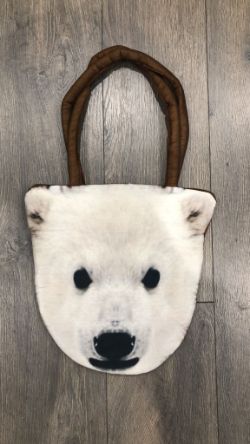 15 X BEAR ANIMAL FACE SHOPPING BAGS MEDIUM SIZE (RRP £10 EACH)
