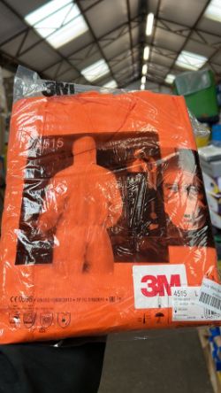 100X 3M 4515 ORANGE OVERALLS LARGE