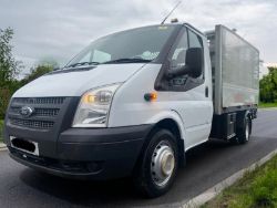 2012 FORD TRANSIT 2.2 TDCI 125PS DRW DROPSIDE FLATBED - MANUAL >>--NO VAT ON HAMMER--<<