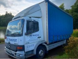 2002 MERCEDES ATEGO 818 7.5 TON CURTAINSIDER -(SPARES OR REPAIRS)** >>--NO VAT ON HAMMER--<<