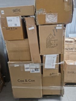 5 PALLET LOAD OF COX AND COX HOME AND GARDEN FURNITURE CIRCA £24K