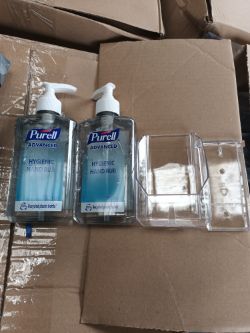 432 X PURELL ADVANCED HYGIENIC HAND RUB KITS (WITH WALL MOUNTED HOLDERS) SEE DESCRIPTION