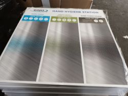 100 X WAREHOUSE / OFFICE GOJO HAND HYGIENE STATION BOARDS