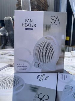 20 X BRAND NEW FAN HEATERS IN WHITE