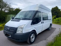 2014 FORD TRANSIT TDCI 125PS LWB HIGH ROOF WELFARE VAN - MANUAL >>--NO VAT ON HAMMER--<<