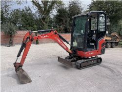 KUBOTA KX015-4 MINI DIGGER - FULL CAB - 4 BUCKETS INCLUDED - READY FOR WORK