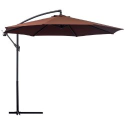2 X BRAND NEW 3M HANGING UMBRELLA PARASOL-COFFEE