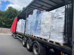 1 PALLET OF WHITE CENTREFEED ROLLS 100-200M ROLLS
