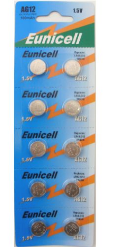 600 X EUNICELL-10PK AG12 1.5V BATTERY
