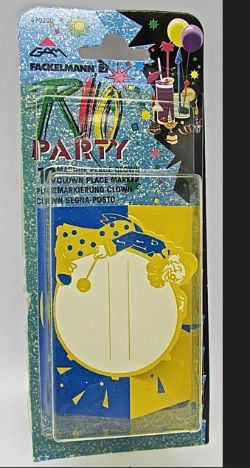 792 X PACKS OF PARTY CLOWN PLACE MARKERS