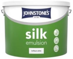 1 PALLET (48 TUBS) JOHNSTONES SILK EMULSION 10L WHITE