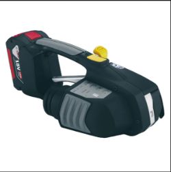 1 X NEW OPTIMAX FRICTION WELD STRAPPING TOOL, WITH LI-ION BATT & CHARGER, 12MM STRAP RRP£1,251.76