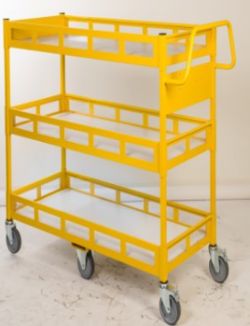 3 X NEW STANDARD WAREHOUSE TROLLYS - RRP £1,140