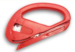 3 PALLETS CONTAING 49,200 UNITS BRAND NEW SAFETY FILM CUTTER, RED RRP£26,568