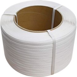 1 PALLET CONTAINING 11 COILS OF STRAPPING, POLYPROPYLENE, 12 X 0.9MM X 1000MTR, WHITE RRP£470.25