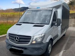 2014 MERCEDES-BENZ SPRINTER 313 CDI LUTON LWB 2.2L - RARE HALF CURTAIN, HALF SOLID BOX VAN