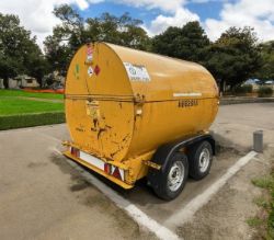 2014 2140 LITRE DOUBLE AXLE BUNDED DIESEL BOWSER - FAST TOW