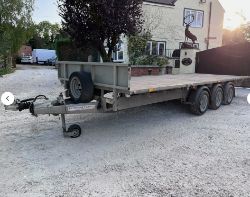 IFOR WILLIAMS LM186G3 TRI-AXLE FLATBED TRAILER >>--NO VAT ON HAMMER--<<