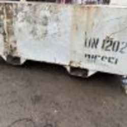 1350 LITRE BUNDED FUEL CUBE WITH FORK POCKETS RED WHITE DIESEL STORAGE