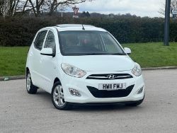 2011 HYUNDAI I10 1.2 STYLE EURO 5DR WHITE >>--NO VAT ON HAMMER--<<